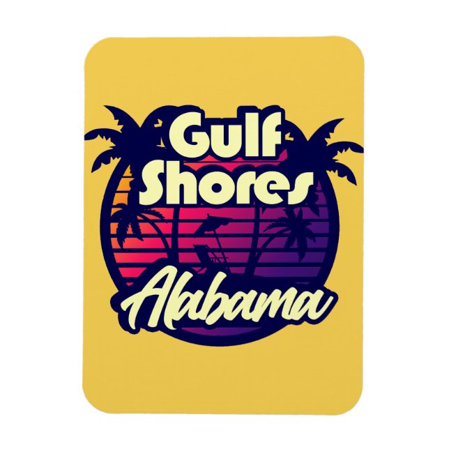 Bukt Shores Alabama Magnet (Vertikal)