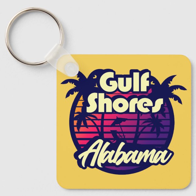 Bukt Shores Alabama Nyckelring (Framsida)