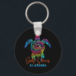 Bukt Shores Alabama Sea Turtle Family Vacation Sum Nyckelring<br><div class="desc">Bukt Shores Alabama Sea Turtle Family Vacation Sommaren 2025</div>