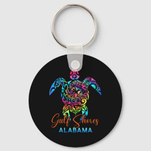 Bukt Shores Alabama Sea Turtle Family Vacation Sum Nyckelring