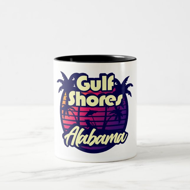 Bukt Shores Alabama Två-Tonad Mugg (Center)