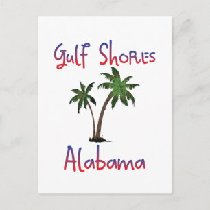 Bukt Shores Alabama Vykort