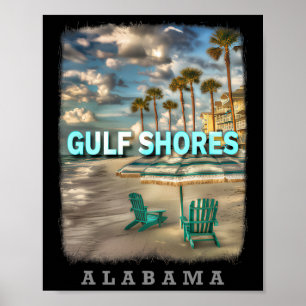 Bukt Shores Alabyma Al Beach Paradise Sd667 Poster