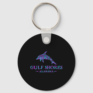 Bukt Shores Alabyma Retro Dolphin Boys Girls Toddl Nyckelring