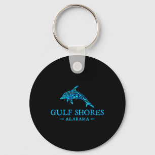 Bukt Shores Alabyma Retro Dolphin Boys Girls Toddl Nyckelring