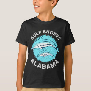 Bukt Shores Alabyma Shirt Dolphin Älskare T