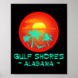 Bukt Shores Alabyma Tropical Destination Beach Gif Poster