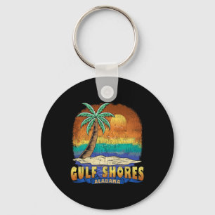 Bukt Shores Alabyma Vintage Distress Souvenir Nyckelring