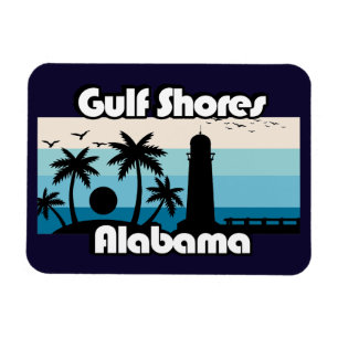 Bukt Shores Beach Alabama Magnet