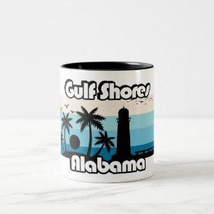 Bukt Shores Beach Alabama Två-Tonad Mugg