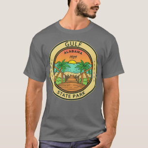 Bukt State Park Alabama Circle Badge TShirt T Shirt