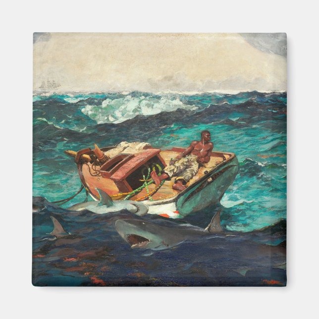 Bukt Stream (1899) av Winslow Homer Magnet (Framsidan)