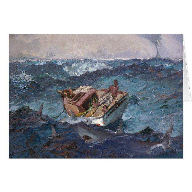 Bukt Stream 1899 W Homer Hälsningskort (Framsidan Horizontal)