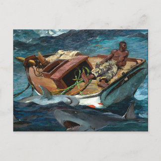 Bukt Stream Painting by Winslow Homer Vykort