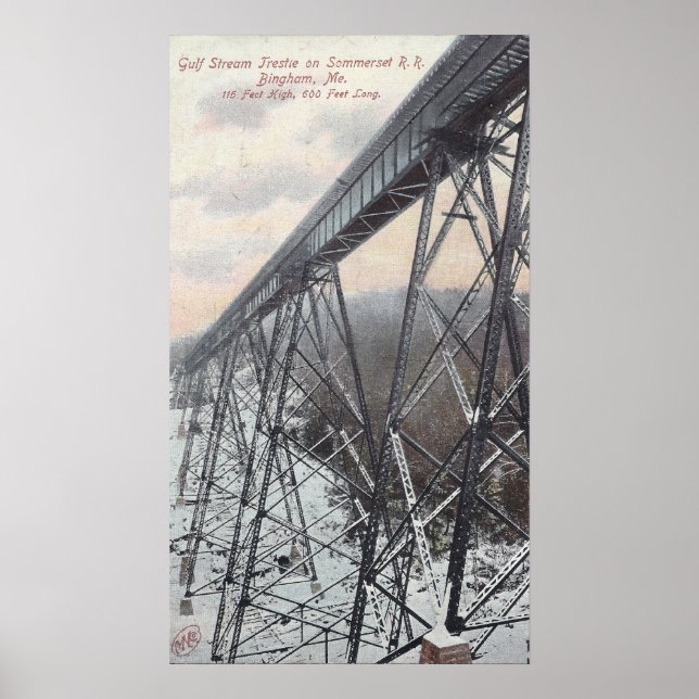 Bukt Stream Trestle på Somerset Railroad Poster (Framsidan)