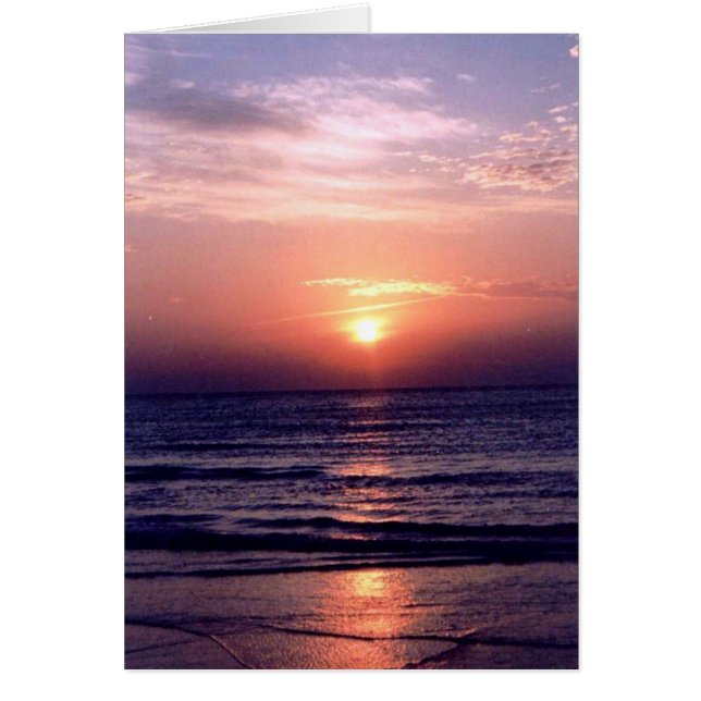 Bukt Sunrise Hälsningskort (Framsidan)