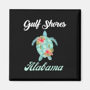 Bukt visar Alabama Sea Turtle Family Vacation Mat Magnet