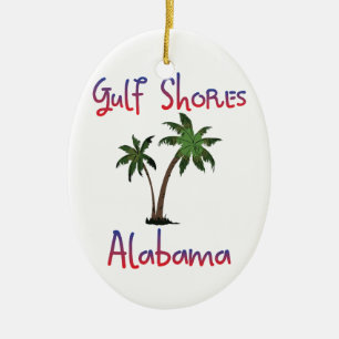 Bukten stöttar Alabama Julgransprydnad Keramik