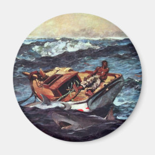 Bukten strömmer bukten strömmer vid Homer Winslow Magnet