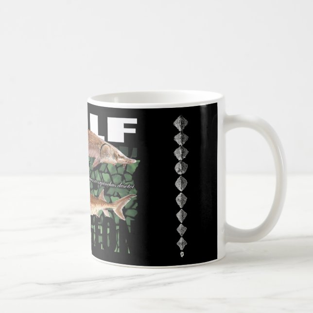 Buktstör - Acipenseroxyrinchusdesotoi Kaffemugg (Höger)