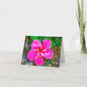 Bula, Fiji Notecard Kort