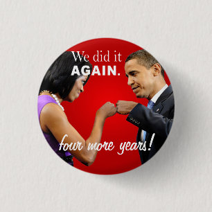 Bula för Barack och Michelle Obama segernäve Knapp