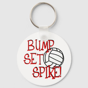 Bula uppsättning, spike! Volleyboll Nyckelring