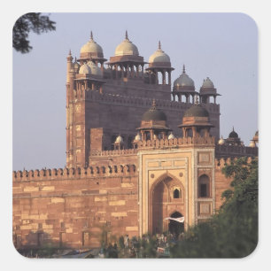 Buland Darwaza (Segerporten) till Dargah Fyrkantigt Klistermärke