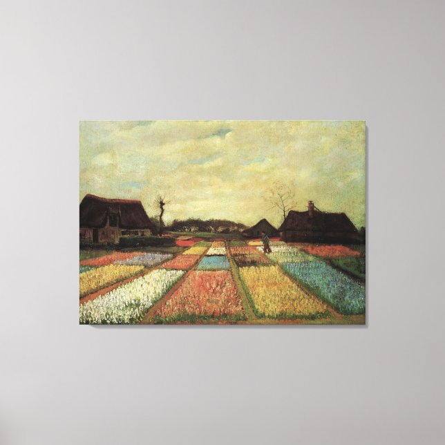 Bulb Fält av Vincent van Gogh Canvastryck (Framsida)