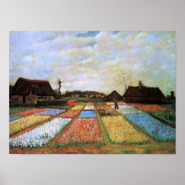 Bulb Fält Holland (F186)Van Gogh Fine Art Poster (Framsidan)