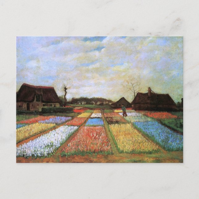 Bulb Fält Holland (F186) Van Gogh Fine Art Vykort (Framsida)