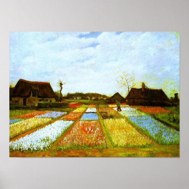 Bulb Fält Holland Van Gogh Fine Art Poster (Framsidan)
