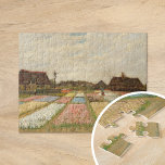 Bulb Fält | Vincent Van Gogh Pussel<br><div class="desc">Bulb Fält (1883) eller Flower Beds in Holland av den nederländske postimponerande konstnären Vincent Van Gogh. Originalteckningen är en olja på arbetsytan. Detta är en av Van Goghs första landskapspresentationer som skildrar en panoramisk syn på fält i blommar.

Använda verktygen för att lägga till anpassningsbar eller anpassa bilden.</div>