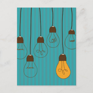 bulbs design vykort