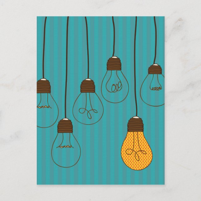 bulbs design vykort (Framsida)