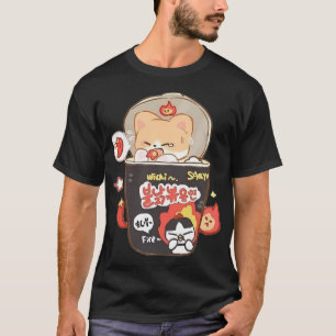 Buldak Korean Ramen Nudlar Shiba T Shirt