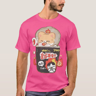 Buldak koreanska Ramen Noodles Shiba T Shirt