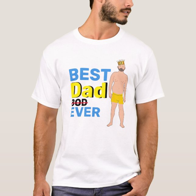 Buldgåva från lycklig Fars dag pappa T Shirt (Framsida)