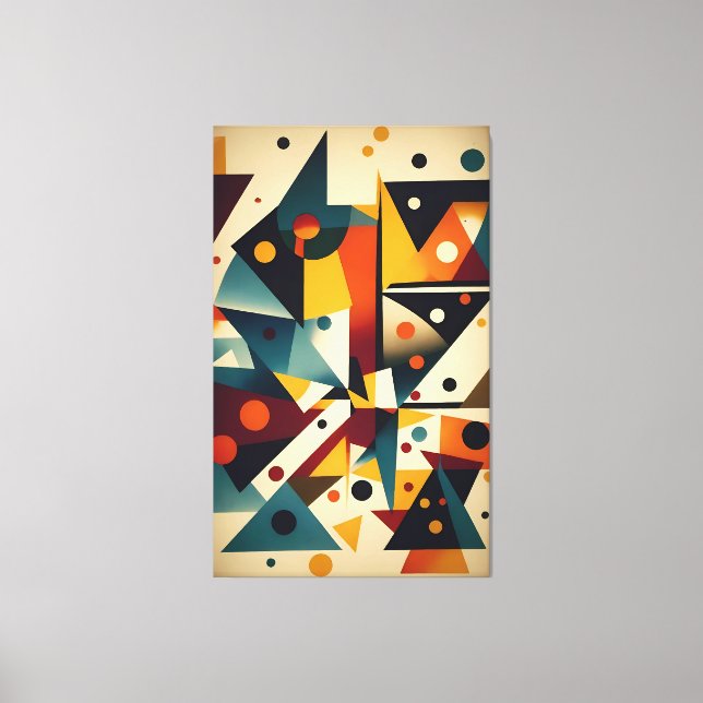 Buldning med Abstraction - Ken Gage Art Canvastryck (Framsida)