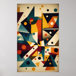 Buldning med Abstraction - Ken Gage Art Poster