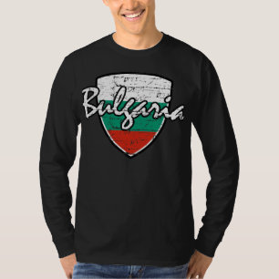 Bulgar bedrövad design t shirt