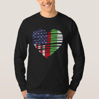 Bulgaria American Grown Heart USA Patriot Heritage T Shirt