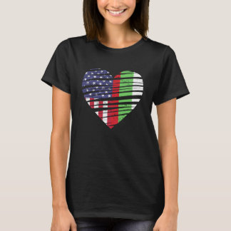 Bulgaria American Grown Heart USA Patriot Heritage T Shirt