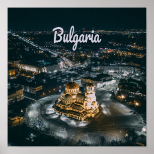 Bulgaria Capital Sofia Alexander Nevsky Cathedral Poster