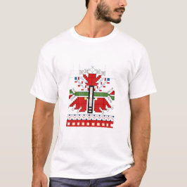 BULGARIAN FOLK MOTIF SAMOKOV T SHIRT