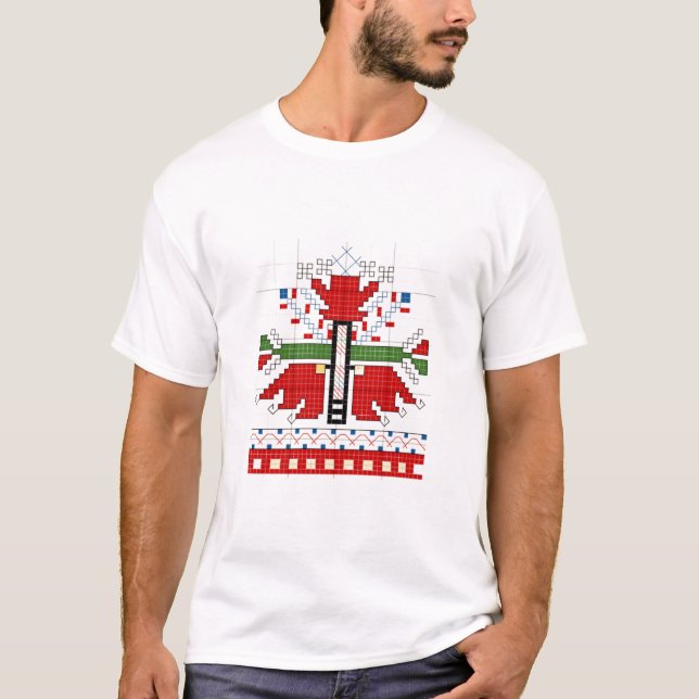 BULGARIAN FOLK MOTIF SAMOKOV T SHIRT (Framsida)