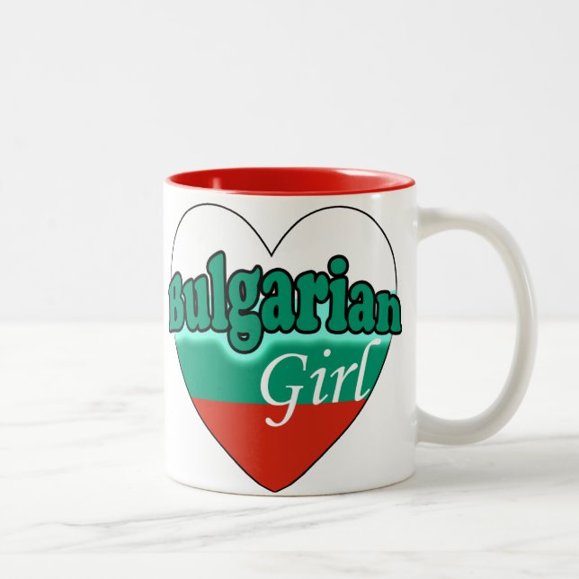 Bulgarian Girl Två-Tonad Mugg (Höger)