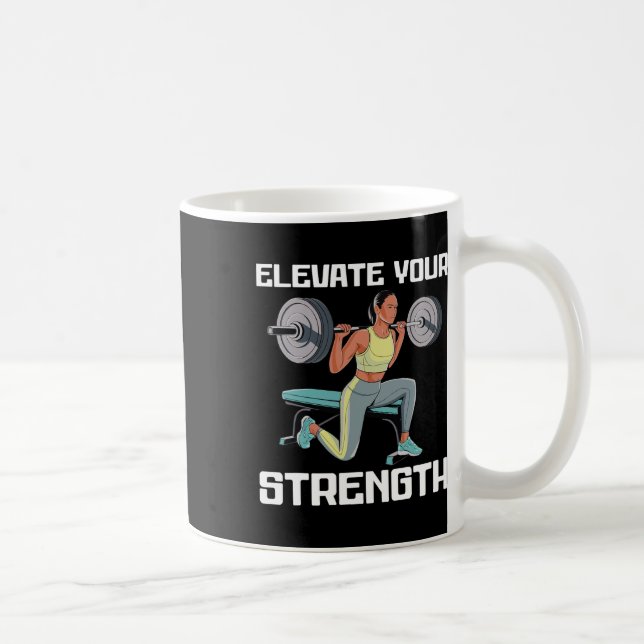 Bulgarian Squat Exercise Bodybuilding Fitness Work Kaffemugg (Höger)