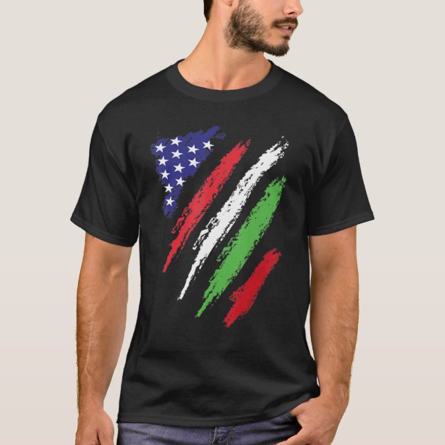 Bulgarien American Grown Flagga USA Patriot Herita T Shirt (Framsida)