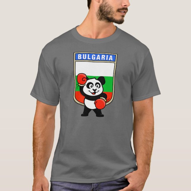 Bulgarien Boxingpanda T-shirt (Framsida)